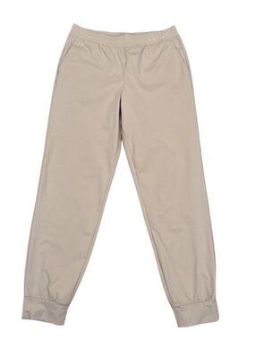 Uniqlo AIRism Jogger Pants Women's M Beige Tapered Elastic
